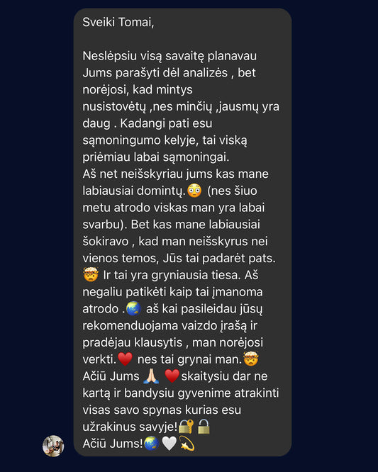 INDIVIDUALI CHARAKTERIO ANALIZĖ