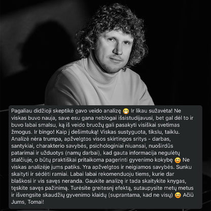 INDIVIDUALI CHARAKTERIO ANALIZĖ