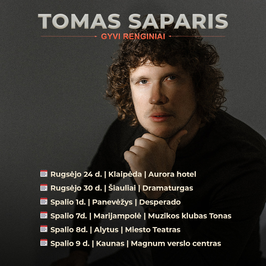 Gyvas renginys "Pasikalbam" su Tomu Sapariu